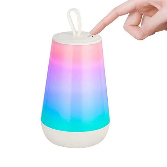 Portable Table Lamp,Rechargeable Touch Sensor Bedside Lamp,RGB Color