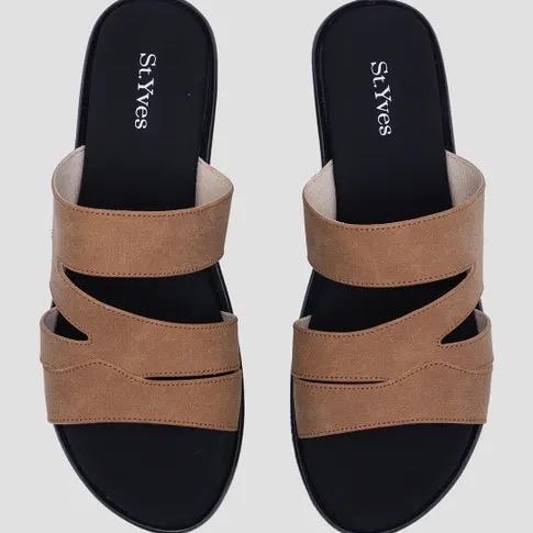 st. yves slipper sandal wanita hak rendah nyaman dipakai original brand matahari