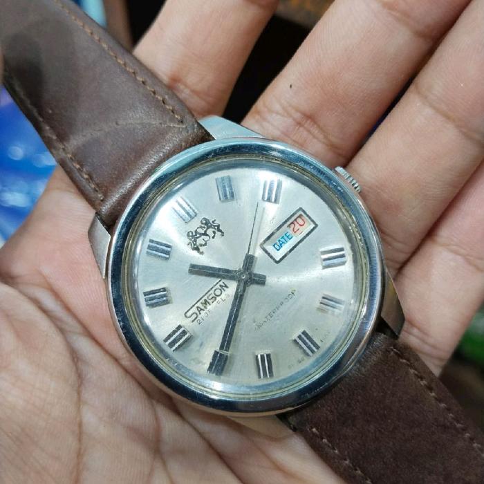 jam tangan SAMSON  manual 21 jewels jadul/antik.