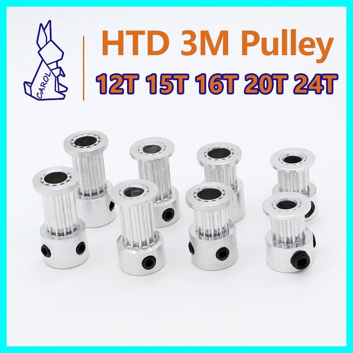HTD 3M 12T 15T 16T 20T 24T Timing Pulley 3M 20Teeth 12Teeth 16Teeth