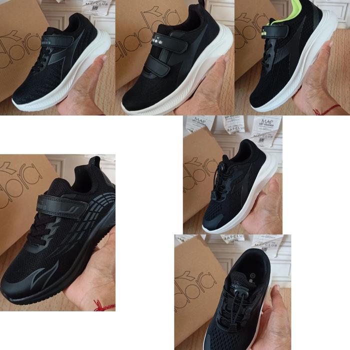 sepatu sekolah Diadora Original hitam size 30,33,35