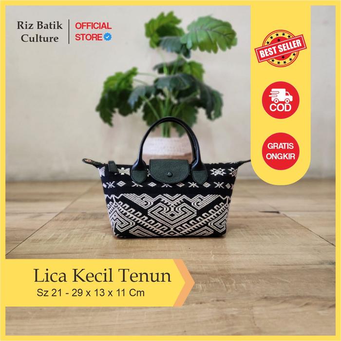 Tas Lica Mini Tenun Pahikung/Kain Batik/Tas Batik/Tas Tenun/Tas Kulit/Tas ethnic/Tas Wanita