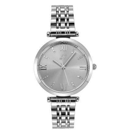 JIMS HONEY JT 2139Jam Tangan Wanita Elegan Gold & Silver Stainless Steel  Free Box Dan Baterai Packi