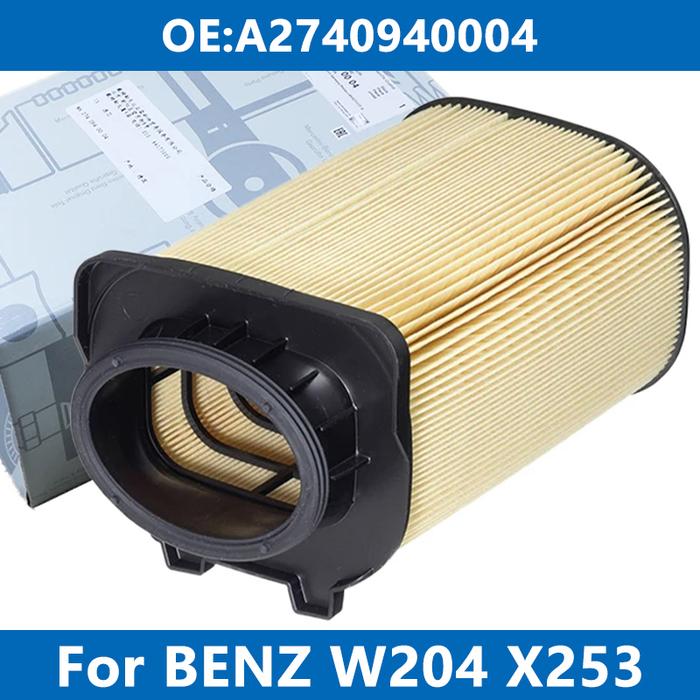 Car Air Filter Cleaner Element A2740940004 For Mercedes Benz W204  X253 C180CGI E200 E250 GLK GLC250