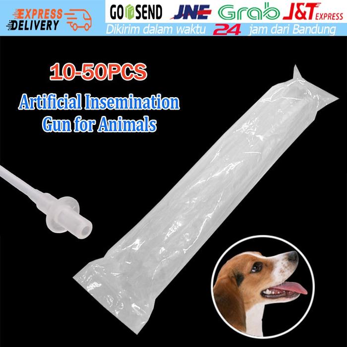 Set 10Pcs Plastik Sheet untuk inseminasi buatan Hewan Anjing Kucing Sapi Dll Selang kawin suntik