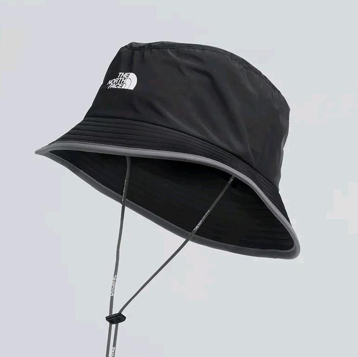 Bucket heat nylon Tnf antora rain ada tali serut pengencang unisex