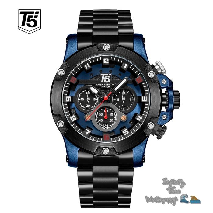 JAM TANGAN COWOK T5 H3760G H3760 3760 ANALOG CHRONO DAN TANGGAL AKTIF KUALITAS ORIGINAL WATERPROOF