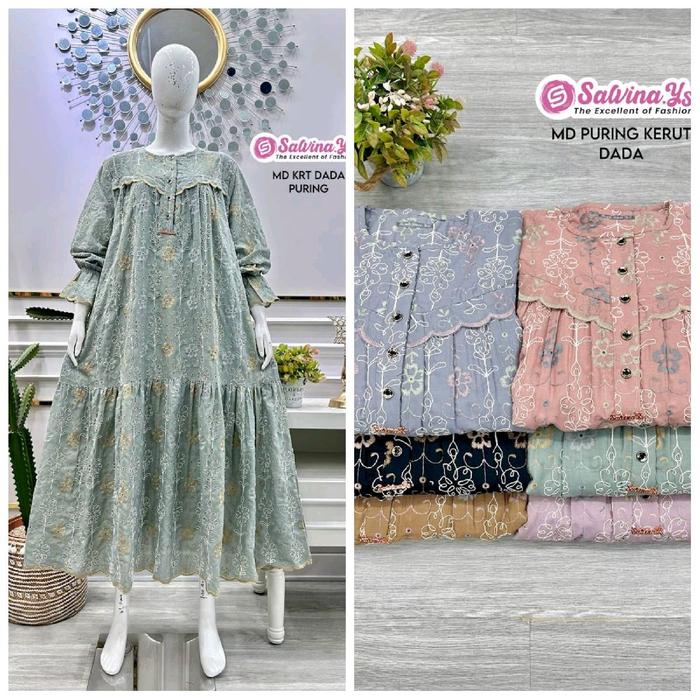 midi dress bordir by salvina