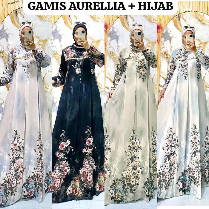 New Collection Gamis Aurelia Set Hijab