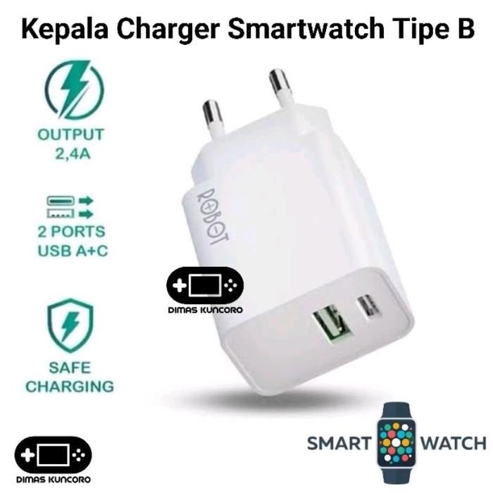 Kepala Charger Smartwatch Tipe B Charging amazfit pace verge neo bip batok