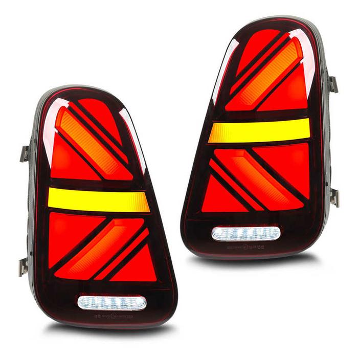 Lampu Belakang Mobil Union Jack LED Penuh dengan Sinyal Belok