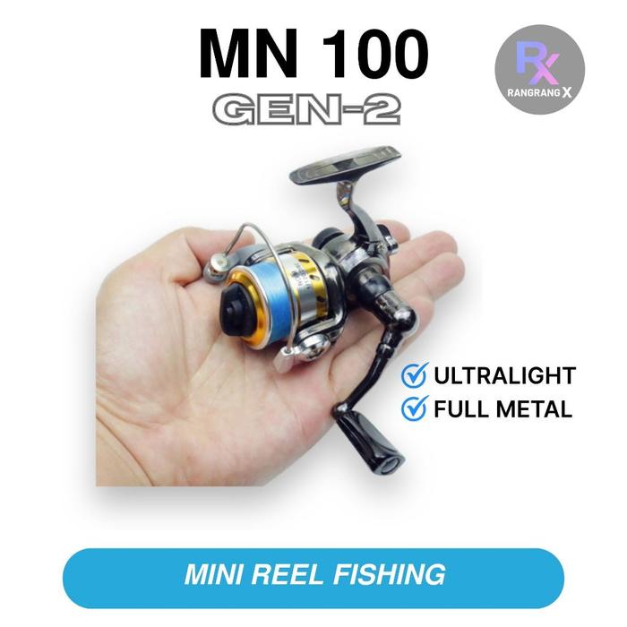 Reel Pancing Mini Reel Microfishing 4.3:1 Gear Ratio - MN100 GEN-2
