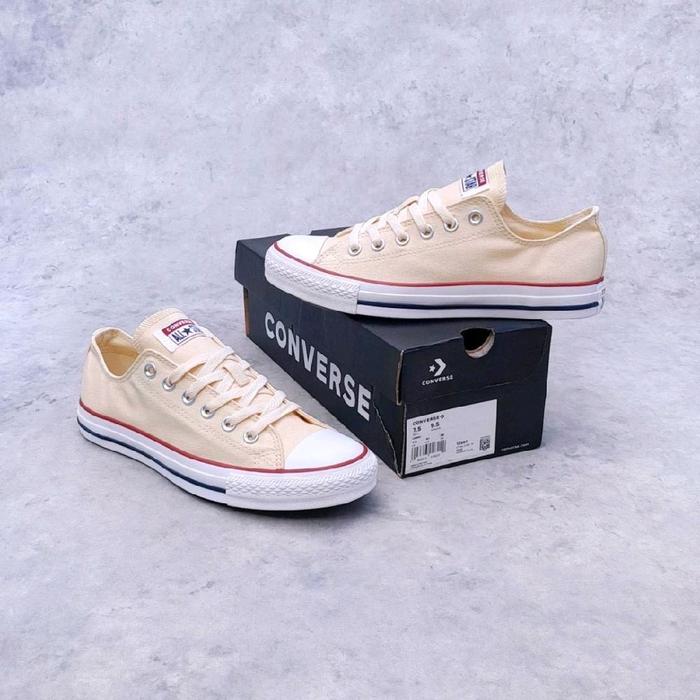 Sepatu Converse Chuck Taylor All Star Ox Beige White
