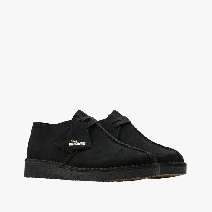 CLARKS - Clarks Originals Desert Trek Black Suede - Black Suede