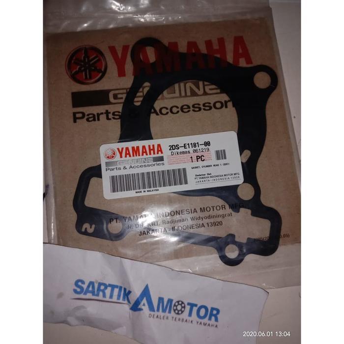 Original Gasket, Cylinder Head 1 ( Paking Blok Atas ) Yamaha Lexi