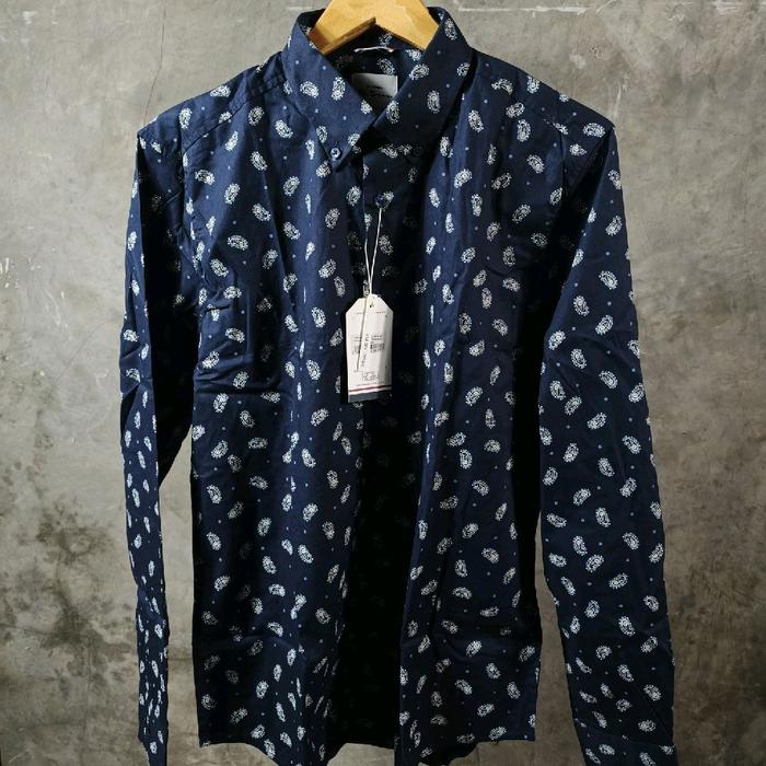 Ben Sherman Men's Micro Paisley Shirts - Navy