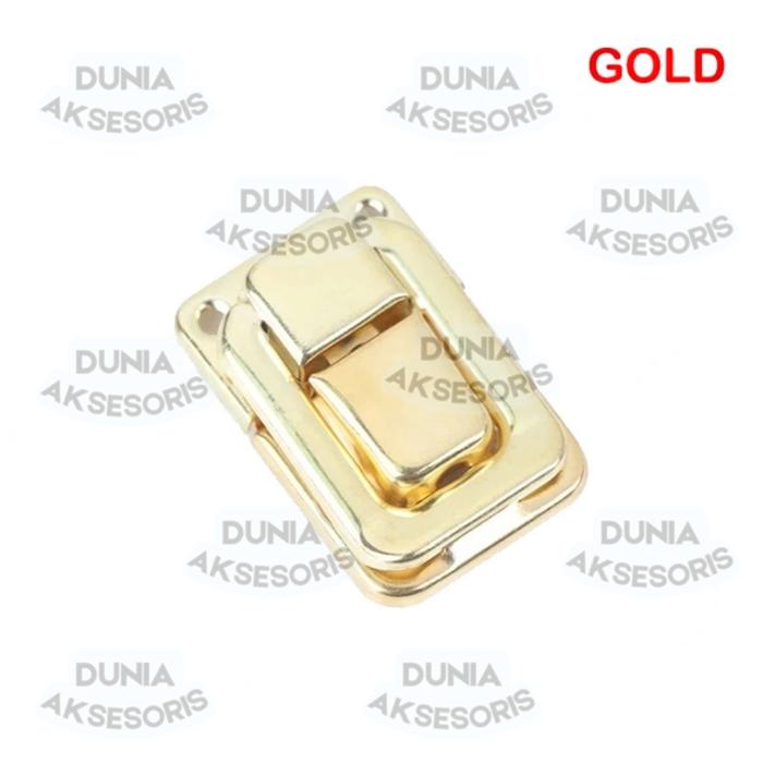Asesoris Tas Variasi V111 Kunci Jepit / Slop / Lock Box Case - EMAS MUDA - Aksesoris Tas (IMPORT)