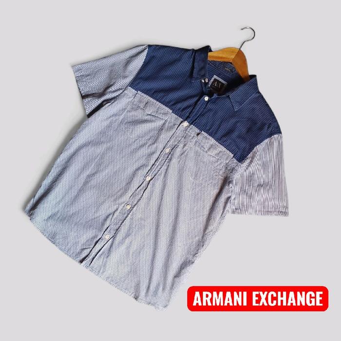 Baju Kemeja Shirt Casual Two Tone | Thrift shop