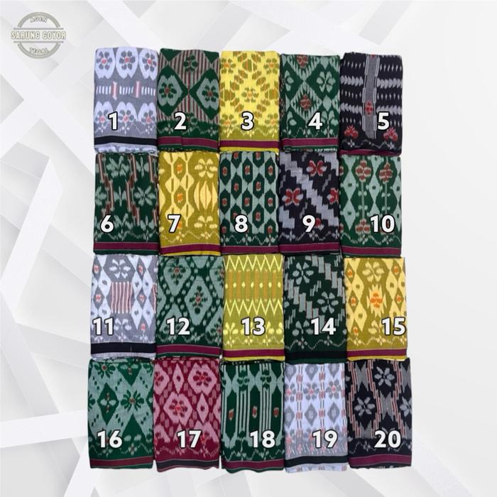 Sarung Goyor Tenun Abu Nadir 100% Rayon - KODE 1-7