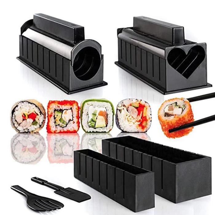 10 Pcs/Set DIY Sushi Making Kit Roll Sushi Maker Rice Roll Mold