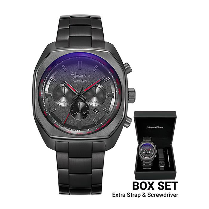 JAM TANGAN PRIA ALEXANDRE CHRISTIE AC6666 / 6666 ANALOG CHRONOGRAPH