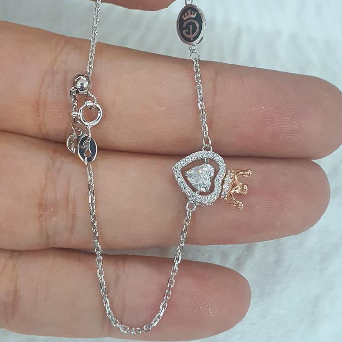 GELANG DANCING STONE WITH IGUN CROWN LOVE SERUT EMAS 75% 750 75 % 17K