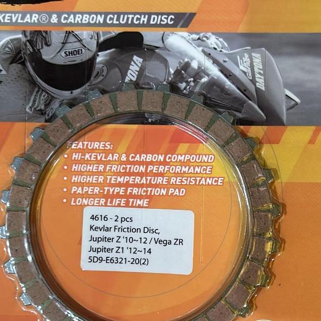 KAMPAS KOPLING JUPITER Z1 VEGA ZR JUPITER ROBOT FORCE 4T 4TAK VEGA FORCE DAYTONA RACING 4616 ORI BUK