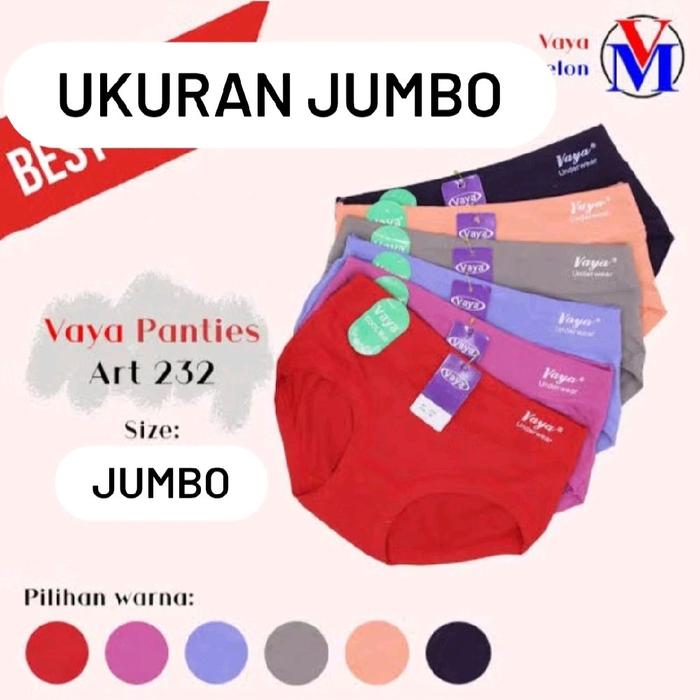 Celana Dalam Wanita Ukuran JUMBO Merk Vaya/ CD Vaya Ukuran Jumbo
