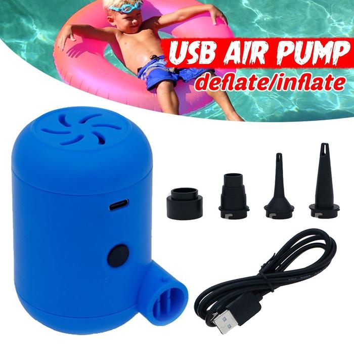 POMPA ANGIN ELEKTRIK USB Electric Pump Portable POMPA KASUR BAN RENANG