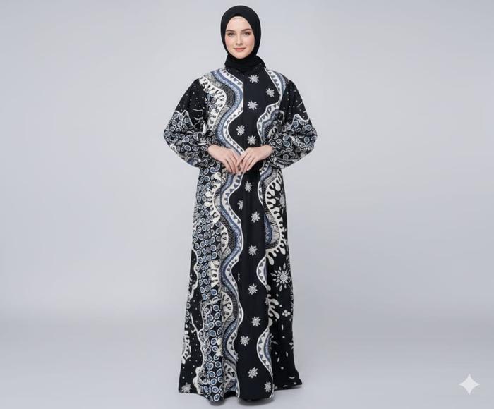 Gamis Abaya Gaun Terbaru Kekinian Murah Lebaran Rayon Yumna By Leamore Butik