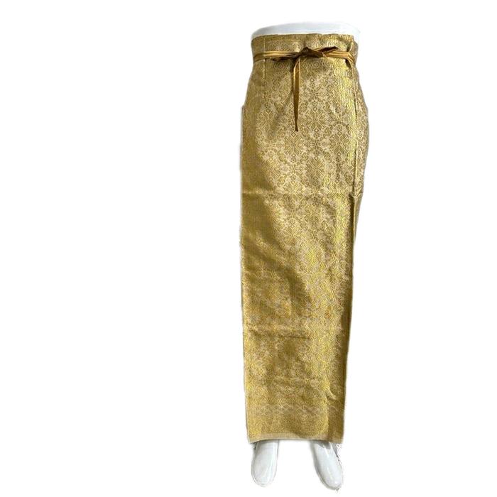 Rok Lilit Songket Couple dengan Selendang Kain Wanita Pasangan, Bahan Semi Palembang, Panjang 95 cm 