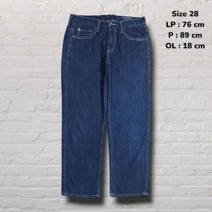 Size 28 Celana Panjang Longpants Jeans Camel Road Blue Washed Regular fit Original Second Preloved #
