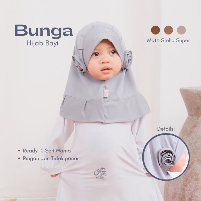 Bunga bayi - Hijab anak by alzafi lucu cantik