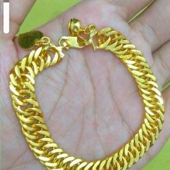 Gelang lapis emas 24j Menyerupai emas 24k
