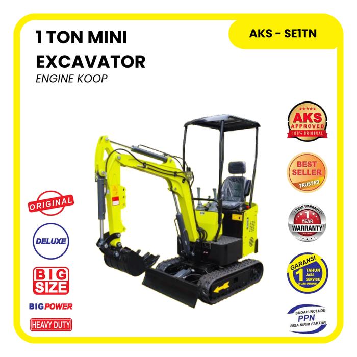 Mini Excavator Machine Mesin Ekskavator Pengeruk / Alat Keruk Tanah 1 Ton Bego|Beko|backhoe Alat Ber
