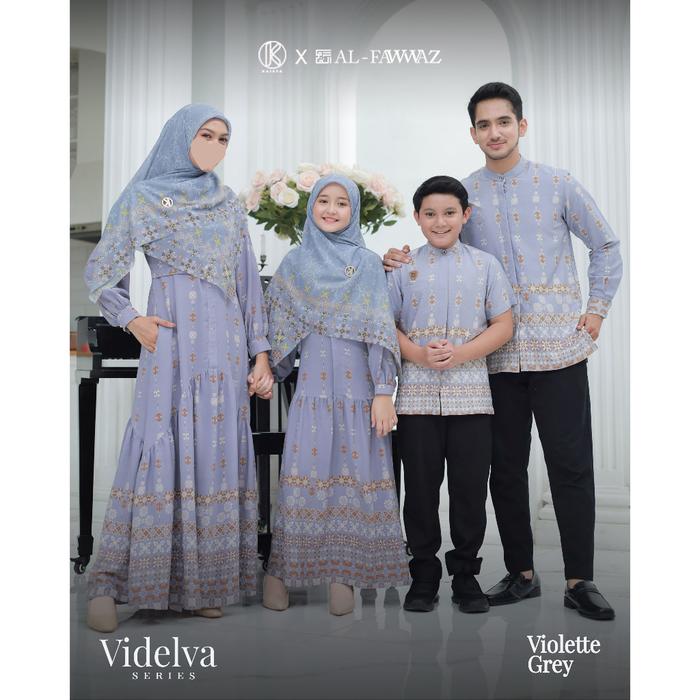 [BISA COD] - KAISYA - Sarimbit Keluarga Videlva – Baju Couple Muslim Elegan Acara Resmi by Kaisya