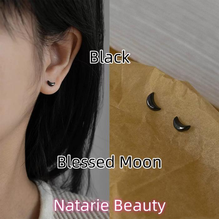 Anting Keramik Modern Hm Model Harian Biomimetic Sehat Black Harian Natarie Beauty Ceramic Earring E