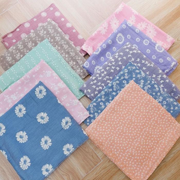Nazilla Hijab Segi Empat Motif Rumbai Premium - Bahan Lembut & Adem