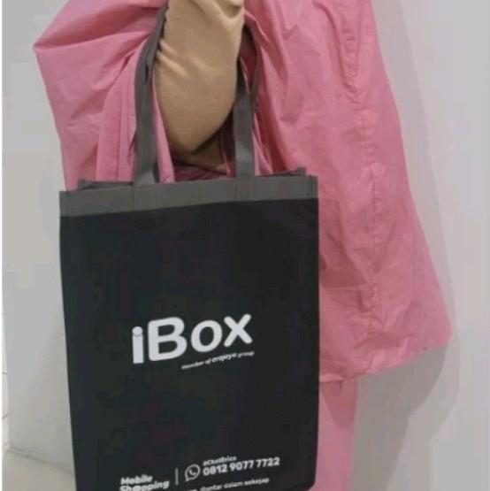 totebag/goodiebag/tas ibox size L Hitam