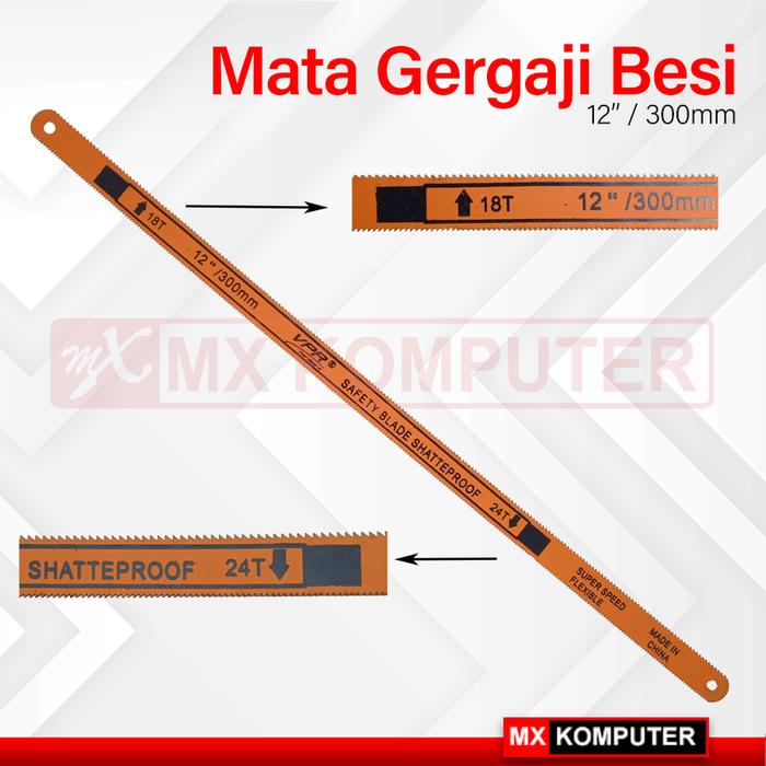 Mata Gergaji Besi Pipa PVC 12 Inch 30Cm