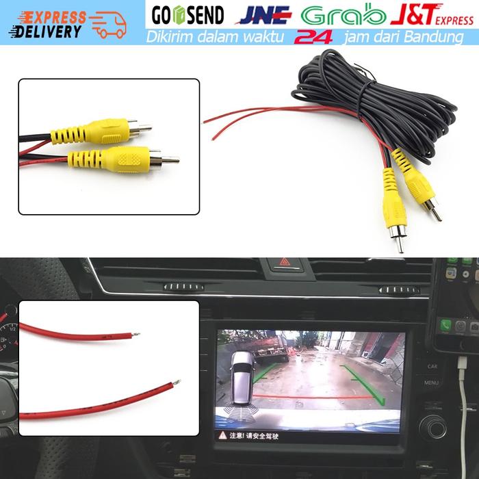 Kabel Video Untuk Monitor Kamera Mundur Mobil 6/10/15 Meter