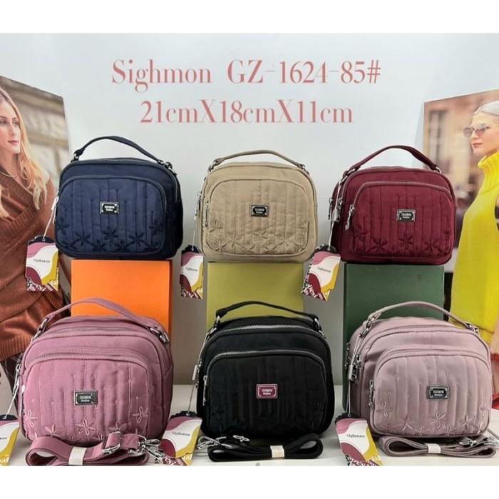 N♥SK ASLI WANITA IMPORT MURAH 1624 SIGHMON TAS SELEMPANG SLINGBAG G»AA
