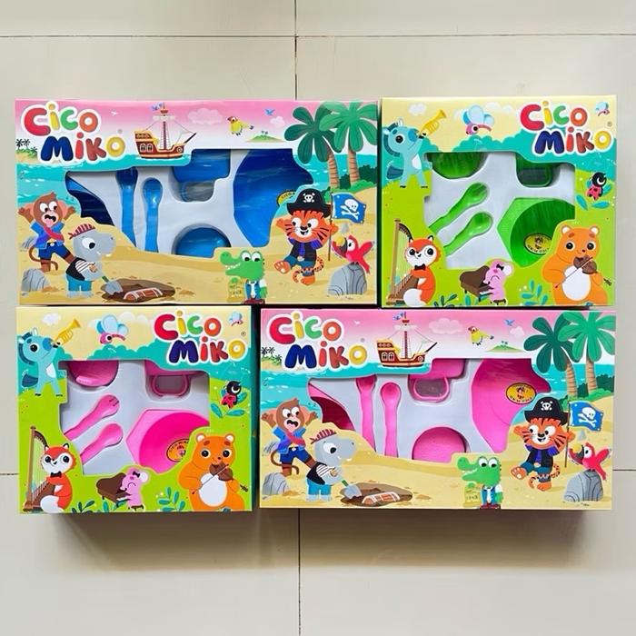 (GROSIR 6PC) FEEDING SET 6IN1 CICO MICO / Set Makan Bayi Murah / Feeding Set Bayi Lengkap