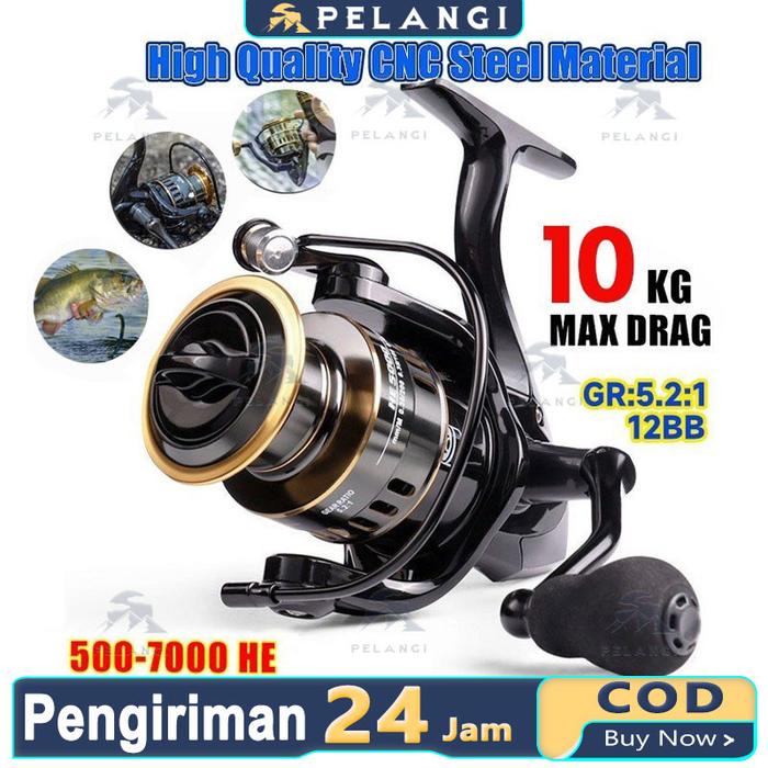 【COD】Shimano Reel Pancing 10kg HE500-7000/ Reel Pancing Murah Kuat Power Handle/ Reel Pancing Laut T