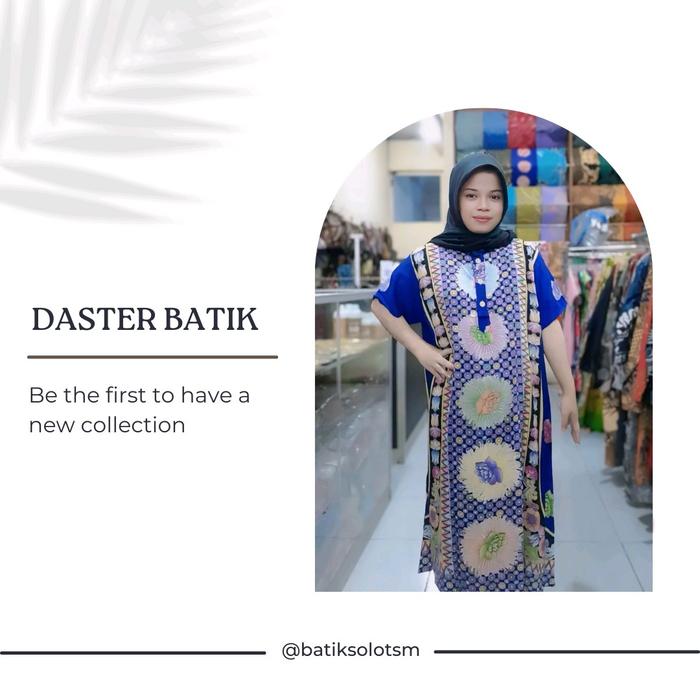 Daster Batik Kekinian Warna Biru