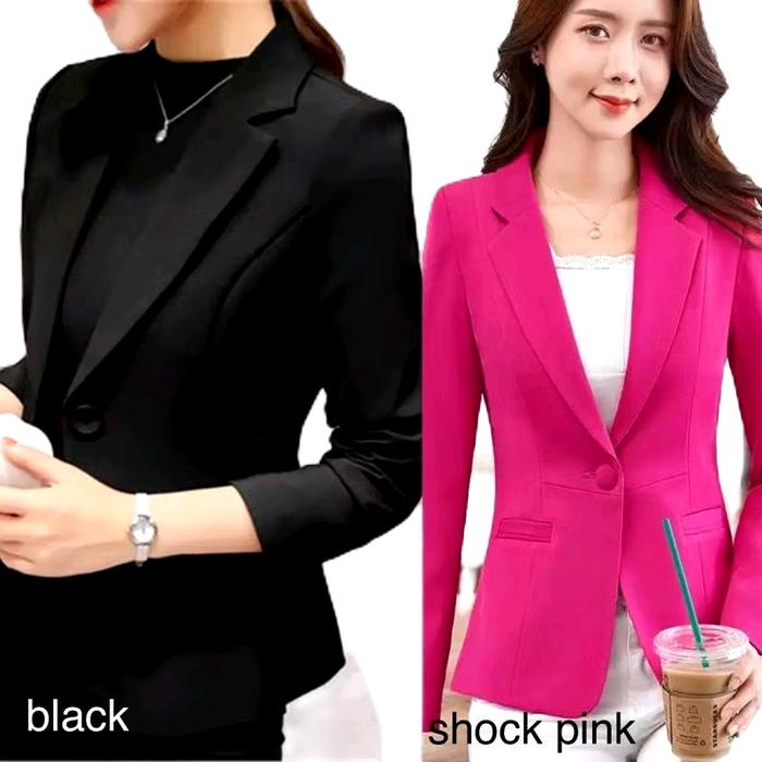 Blazer wanita Jas cewe Jas korea jas kantor Blazer Cewe Jas wanita semi formal Ful puring