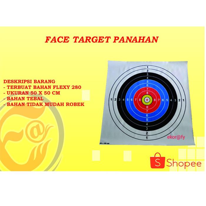 FACE TARGET / PRINT TARGET PANAHAN 50 X 50 CM