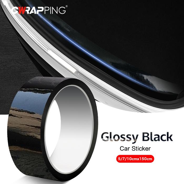 Car Sticker Glossy Black Carbon Fiber Pattern Waterproof 3D/6D Carbon