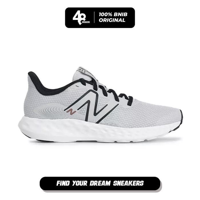 Sepatu Lari Pria New Balance 411v3 White Black (M411CW3) Original