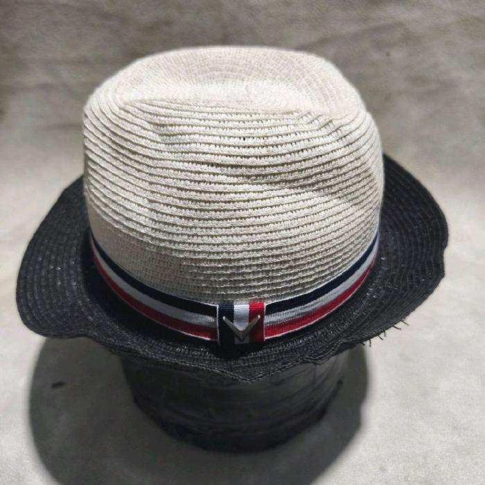 Topi olahraga golf Fedora Callaway putih hitam bekas